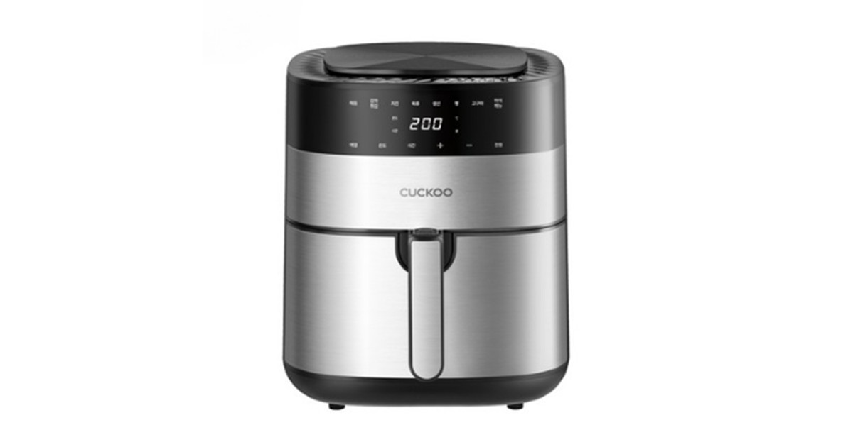 CUCKOO airfryer, 5.5L, 쿠쿠 CAF G0610TB 5.5L 에어프라이어 가족을 위한 건강한 요리도구